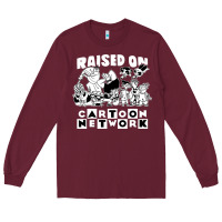 Burgundy raised on cartoon network Long Sleeve Tee - artisFamous