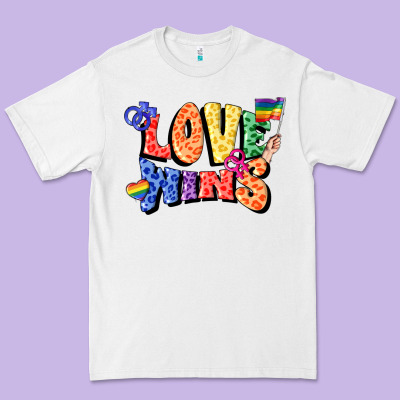 Love Wins Premium Tee Designed By Fadigitalartstudio