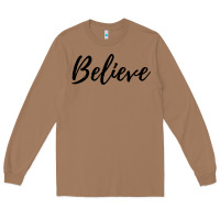 Toasted Coconut believe Long Sleeve Tee - artisFamous