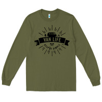 Army Green camper vintage retro Long Sleeve Tee - artisFamous