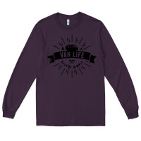 Plum camper vintage retro Long Sleeve Tee - artisFamous