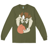 Army Green manic taz Long Sleeve Tee - artisFamous