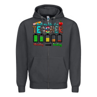 Smoke battery life of a teacher monday friday Zipper Hoodie - RanaPortraitStore