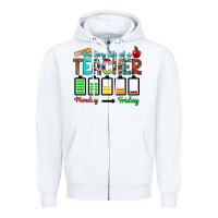 White battery life of a teacher monday friday Zipper Hoodie - RanaPortraitStore