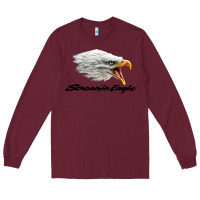 Burgundy the screaming eagle Long Sleeve Tee - artisFamous