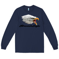 Navy the screaming eagle Long Sleeve Tee - artisFamous