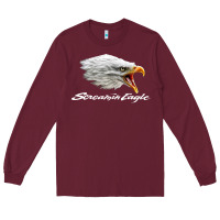 Burgundy the screaming eagle Long Sleeve Tee - artisFamous