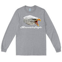 Heather Grey the screaming eagle Long Sleeve Tee - artisFamous