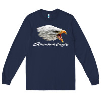 Navy the screaming eagle Long Sleeve Tee - artisFamous