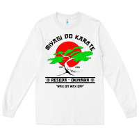 White MIYAGY DO KARATE Long Sleeve Tee - artisFamous