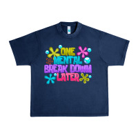 Navy one mental break dowm later Urban Heavy Tee - CowhideDigitalArt