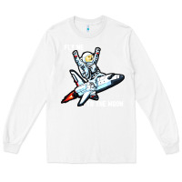 White dogecoin hodl to the moon Long Sleeve Tee - artisFamous