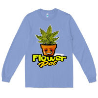 Colony Blue flower pot funny weed Long Sleeve Tee - artisFamous