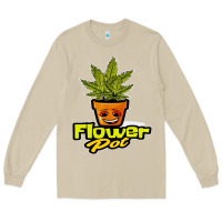 Mushroom flower pot funny weed Long Sleeve Tee - artisFamous