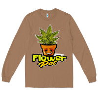 Flower Pot Funny Weed Long Sleeve Tee | Teevron