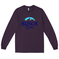 Plum Vintage Busch Light Busch Latte Long Sleeve Tee - artisFamous