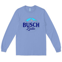 Colony Blue Vintage Busch Light Busch Latte Long Sleeve Tee - artisFamous