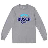 Heather Grey Vintage Busch Light Busch Latte Long Sleeve Tee - artisFamous
