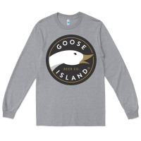 Heather Grey Goose Island  Beer Long Sleeve Tee - artisFamous