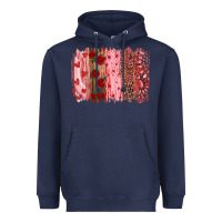 Navy valentine's day brushstrokes Heavyweight Hoodie - RanaPortraitStore