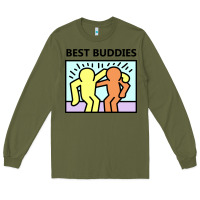 Army Green best buddies Long Sleeve Tee - artisFamous