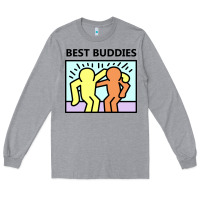 Heather Grey best buddies Long Sleeve Tee - artisFamous