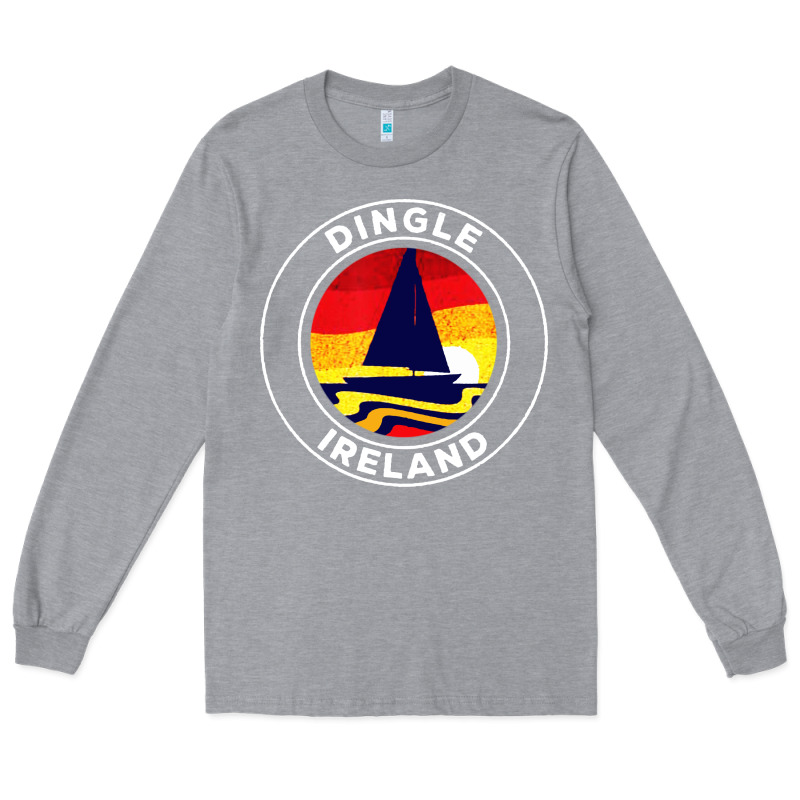 Dingle Ireland Vintage Sailboat 70s Retro Sunset Long Sleeve Tee by artisFamous | Teevron