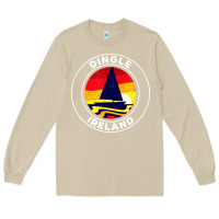 Mushroom dingle ireland vintage sailboat 70s retro sunset Long Sleeve Tee - artisFamous