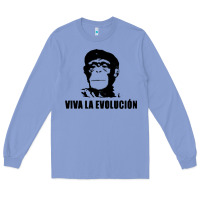 Colony Blue viva la evolucion Long Sleeve Tee - artisFamous