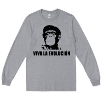 Heather Grey viva la evolucion Long Sleeve Tee - artisFamous