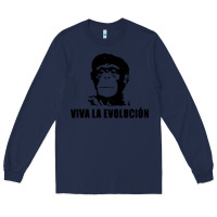 Navy viva la evolucion Long Sleeve Tee - artisFamous