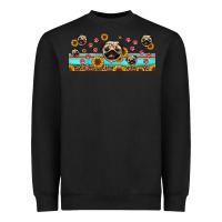 Black western pug dogs Heavyweight Sweatshirt - Jasminsmagicworld