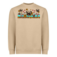Mushroom western pug dogs Heavyweight Sweatshirt - Jasminsmagicworld