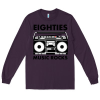 Plum eighties music rocks Long Sleeve Tee - artisFamous