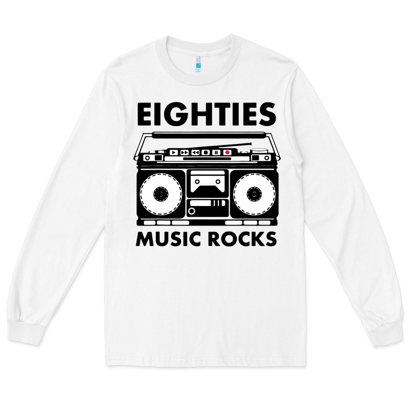 Eighties Music Rocks Long Sleeve Tee by artisFamous | Teevron