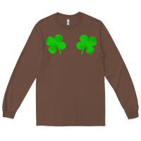 Chestnut four leaf clover Long Sleeve Tee - artisFamous