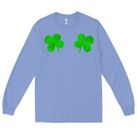 Colony Blue four leaf clover Long Sleeve Tee - artisFamous