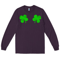 Plum four leaf clover Long Sleeve Tee - artisFamous