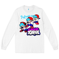 White friday night funkin boyfriend Long Sleeve Tee - artisFamous