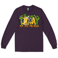 Plum today we are all irish Long Sleeve Tee - CowhideDigitalArt