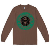 Chestnut skeleton coffee halloween Long Sleeve Tee - artisFamous