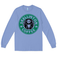 Colony Blue skeleton coffee halloween Long Sleeve Tee - artisFamous