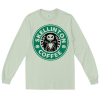 Matcha skeleton coffee halloween Long Sleeve Tee - artisFamous