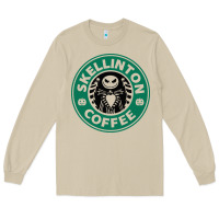 Mushroom skeleton coffee halloween Long Sleeve Tee - artisFamous