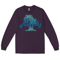 Plum hawaii aloha art Long Sleeve Tee - artisFamous