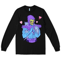 Black skeletor's cat Long Sleeve Tee - artisFamous
