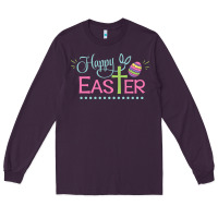 Plum happy easter Long Sleeve Tee - artisFamous