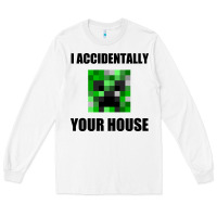 White creeper meme Long Sleeve Tee - artisFamous