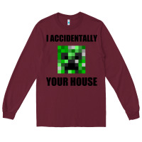 Burgundy creeper meme Long Sleeve Tee - artisFamous