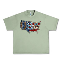 Oil Green usa american flag background Urban Heavy Tee - Jasminsmagicworld